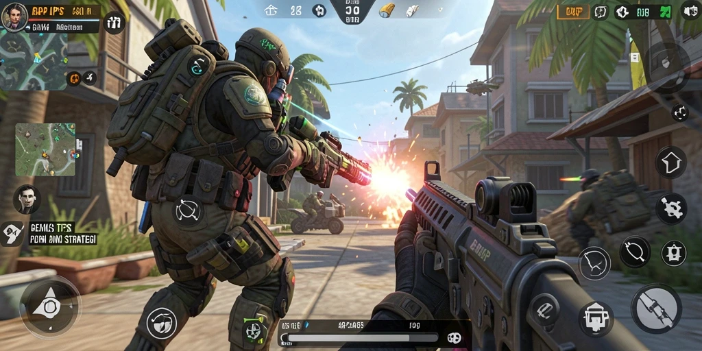 Tampilan gameplay mendebarkan dari 4P4P dengan aksi TPS