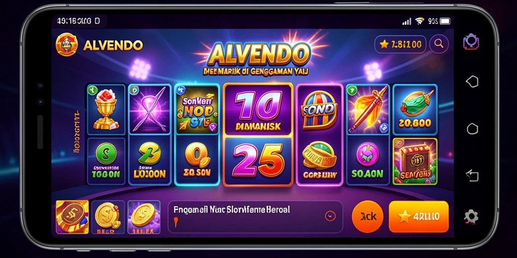 Screenshot gameplay ALVENDO yang menampilkan pengalaman bermain Slot yang mengasyikkan.