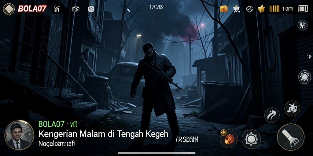 Gameplay horor BOLA07 yang mencekam dan seru.