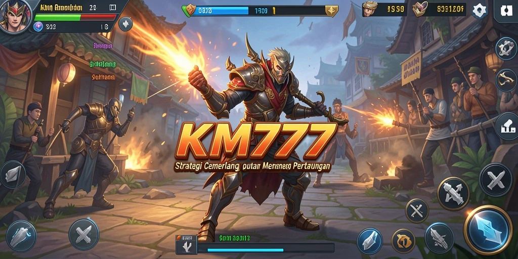Tampilan gameplay KM777 yang mendebarkan dengan strategi mendalam.