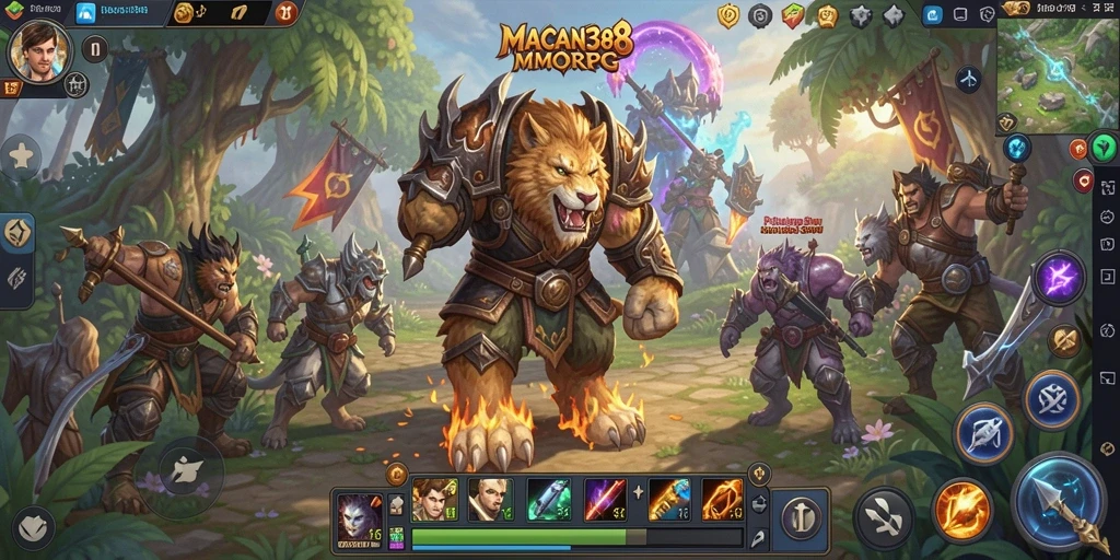 Tampilan menakjubkan dari gameplay MMORPG yang mendebarkan.
