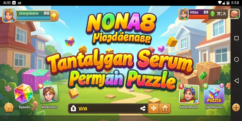 Tampilan gameplay Puzzle NONA88 yang menarik dan menantang.