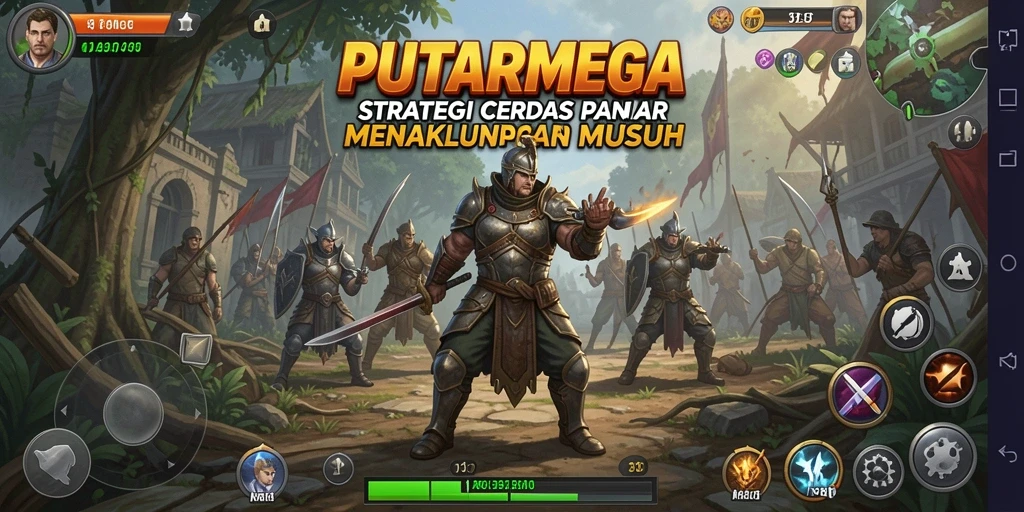 Screenshot PUTARMEGA menampilkan duel strategi yang menegangkan.