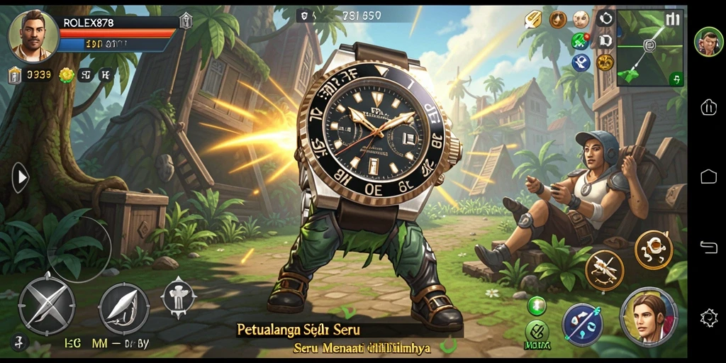 Tampilan gameplay menarik di dunia petualangan ROLEX878.